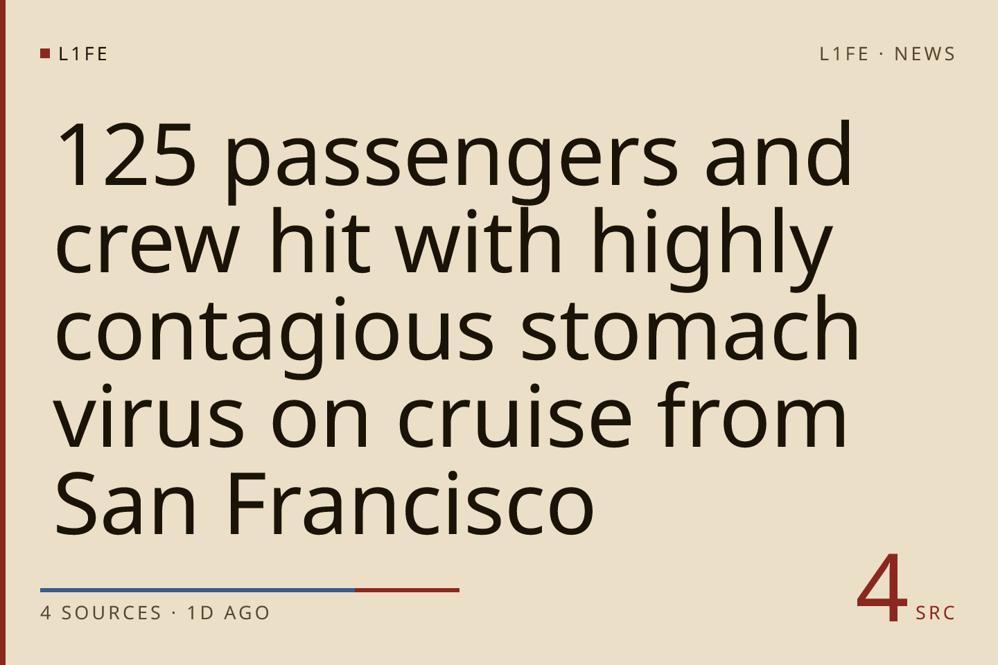 125 passengers and crew hit with highly contagious stomach virus on cruise from San Francisco