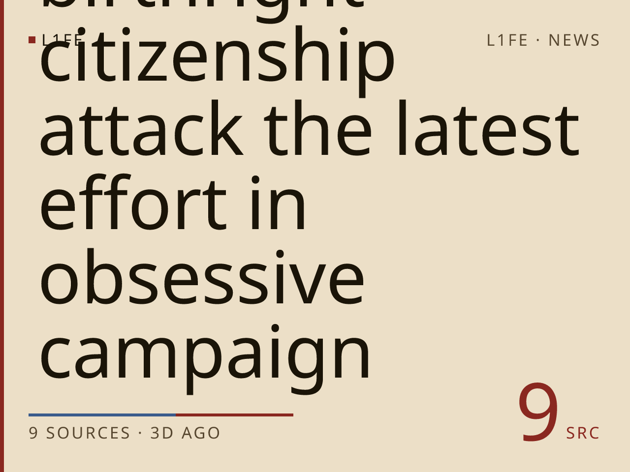 Trump’s birthright citizenship attack the latest effort in obsessive campaign