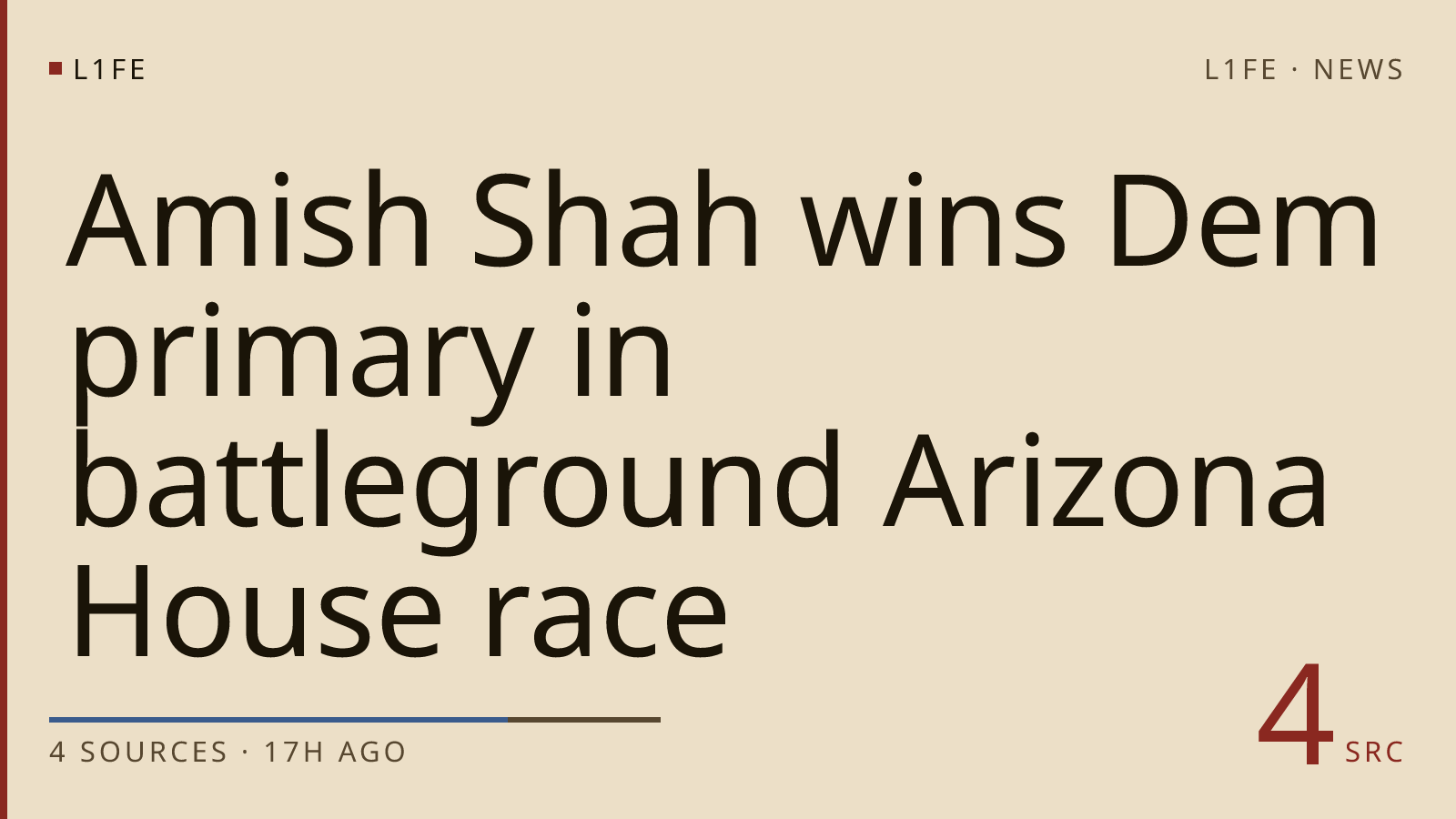 Amish Shah wins Dem primary in battleground Arizona House race