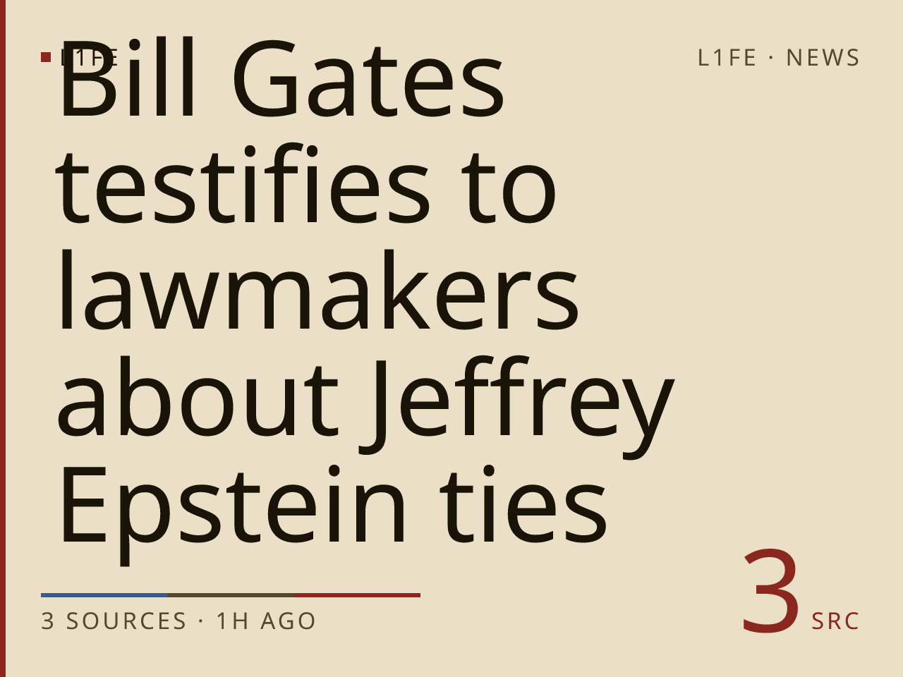 Bill Gates testifies to lawmakers about Jeffrey Epstein ties