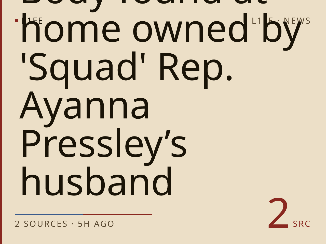 Body found at home owned by 'Squad' Rep. Ayanna Pressley’s husband