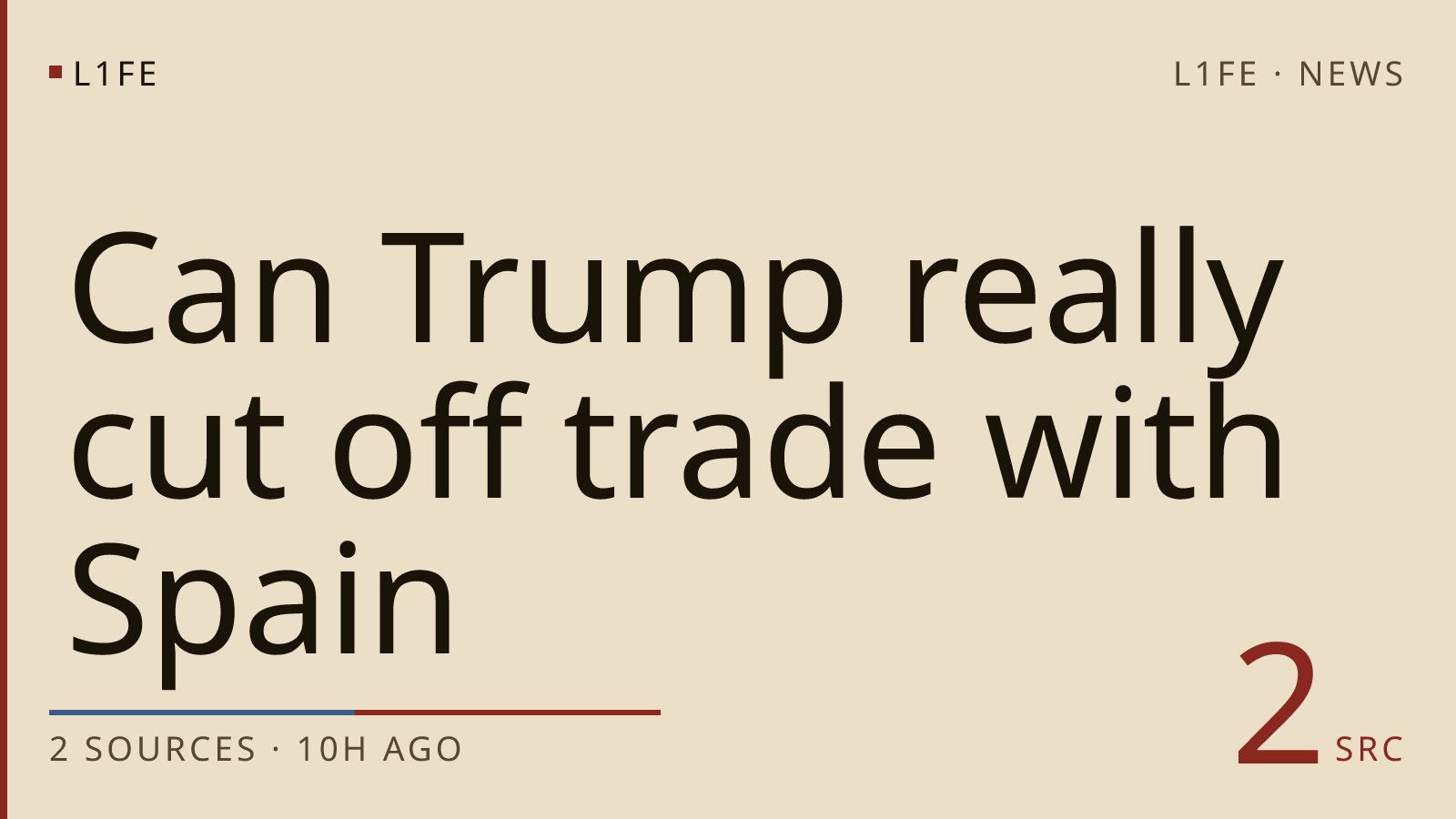 Can Trump really cut off trade with Spain