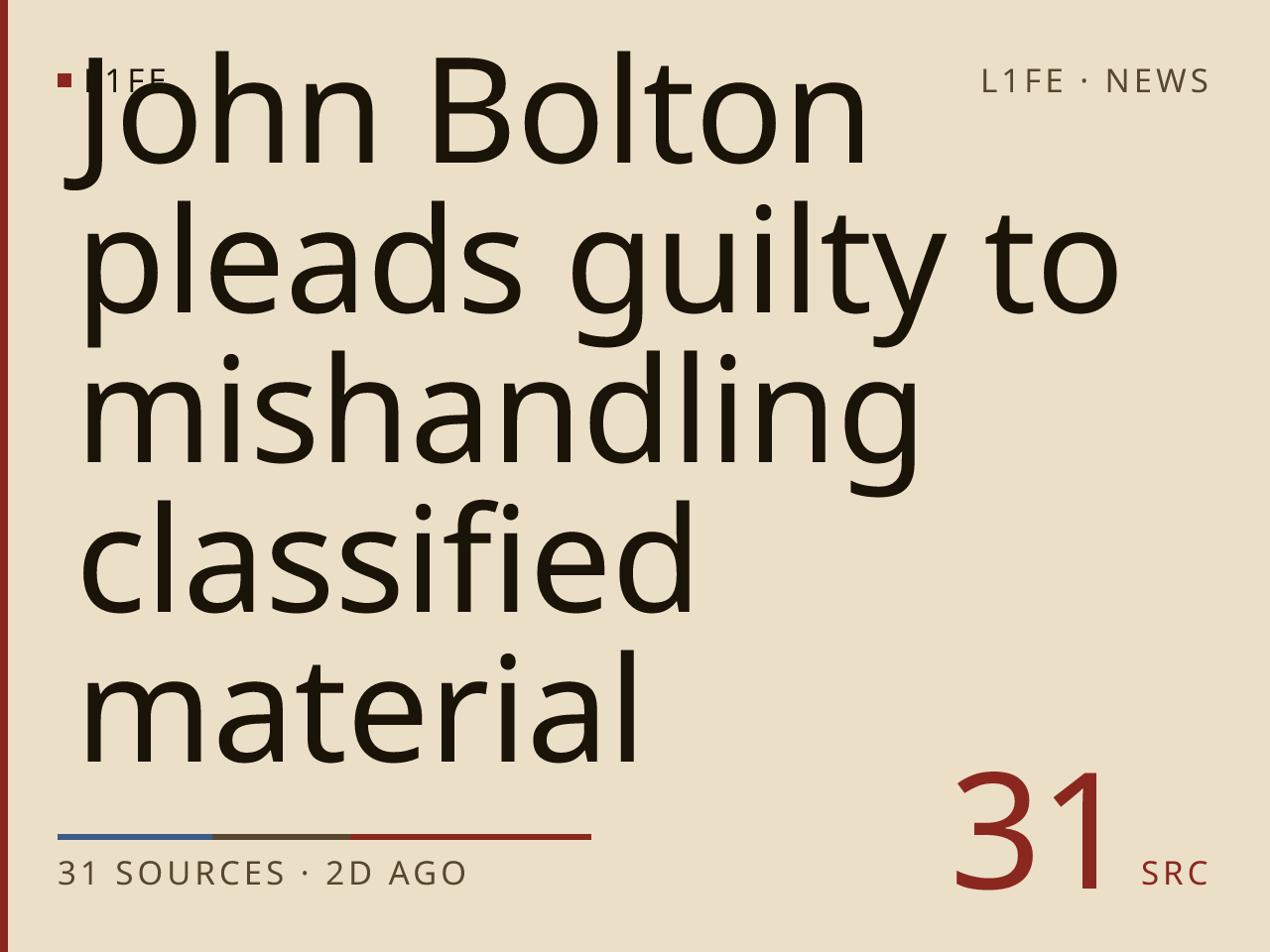 John Bolton pleads guilty to mishandling classified material