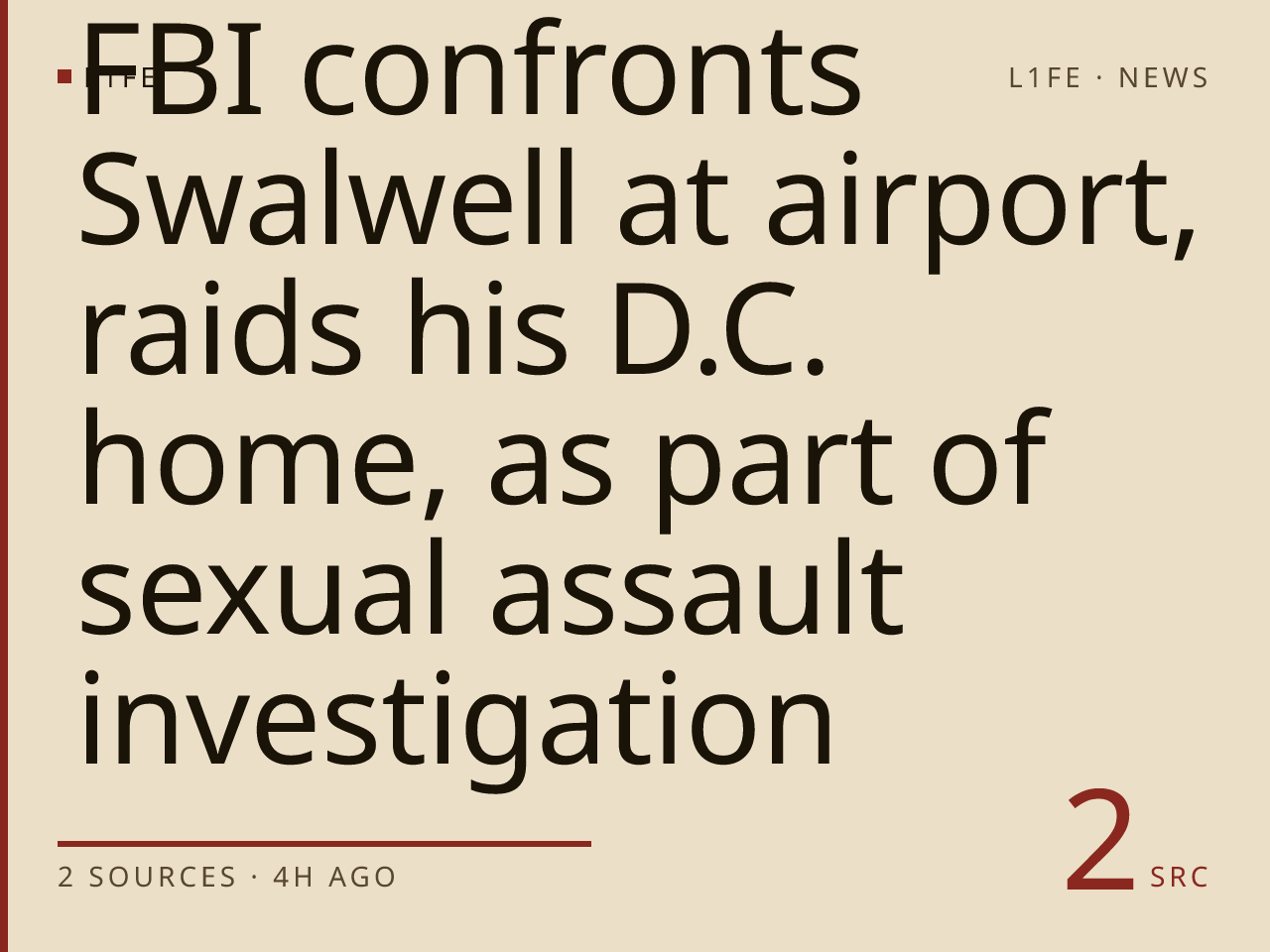 FBI confronts Swalwell at airport, raids his D.C. home, as part of sexual assault investigation