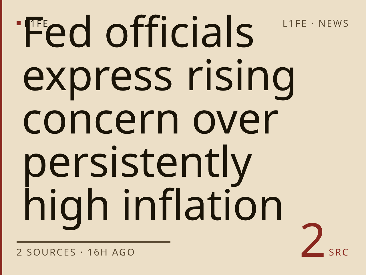 Fed officials express rising concern over persistently high inflation