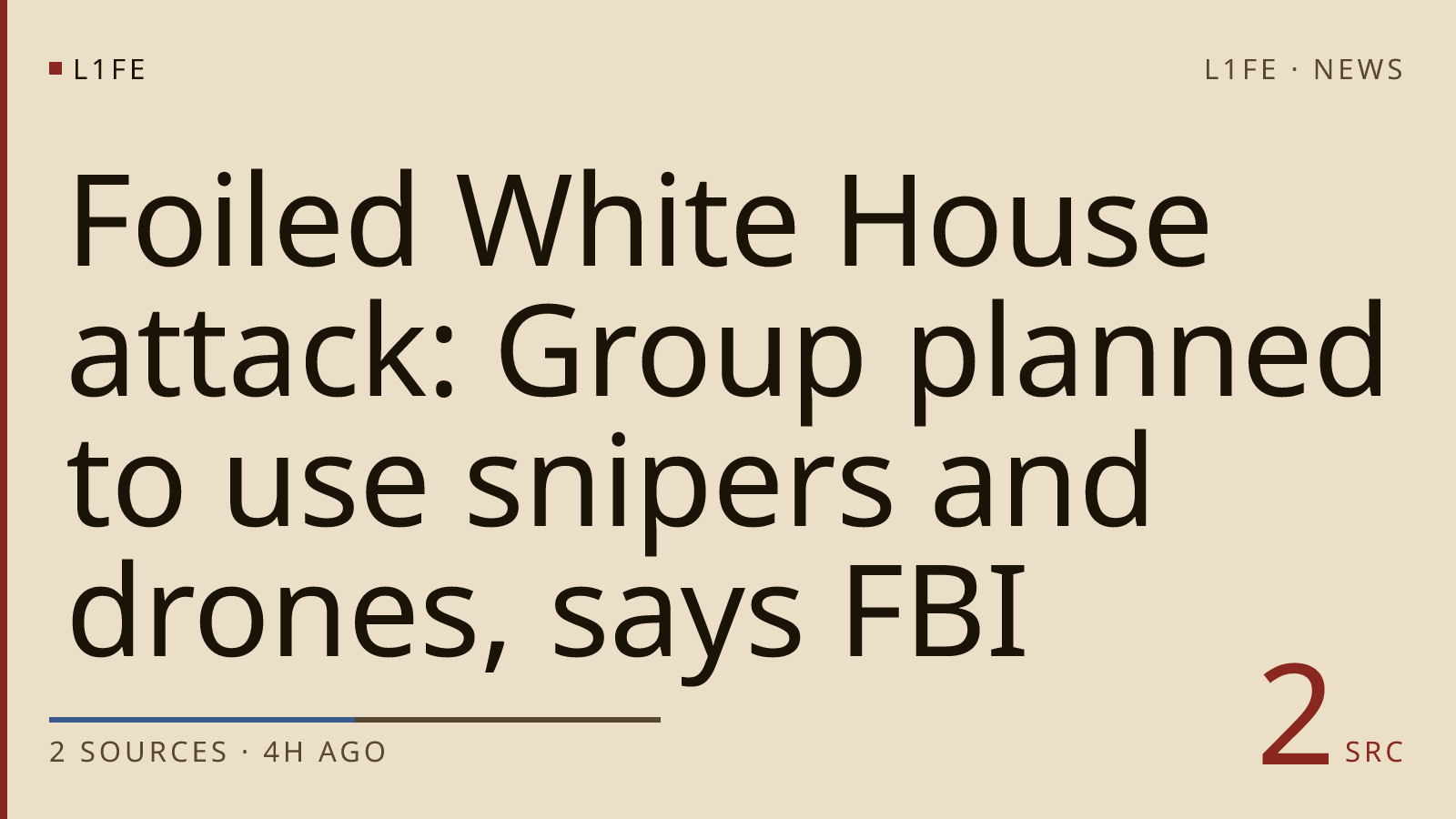 Foiled White House attack: Group planned to use snipers and drones, says FBI