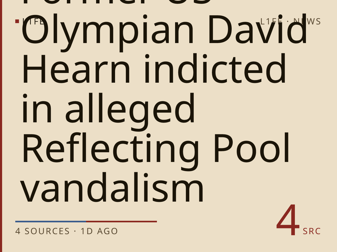 Former US Olympian David Hearn indicted in alleged Reflecting Pool vandalism