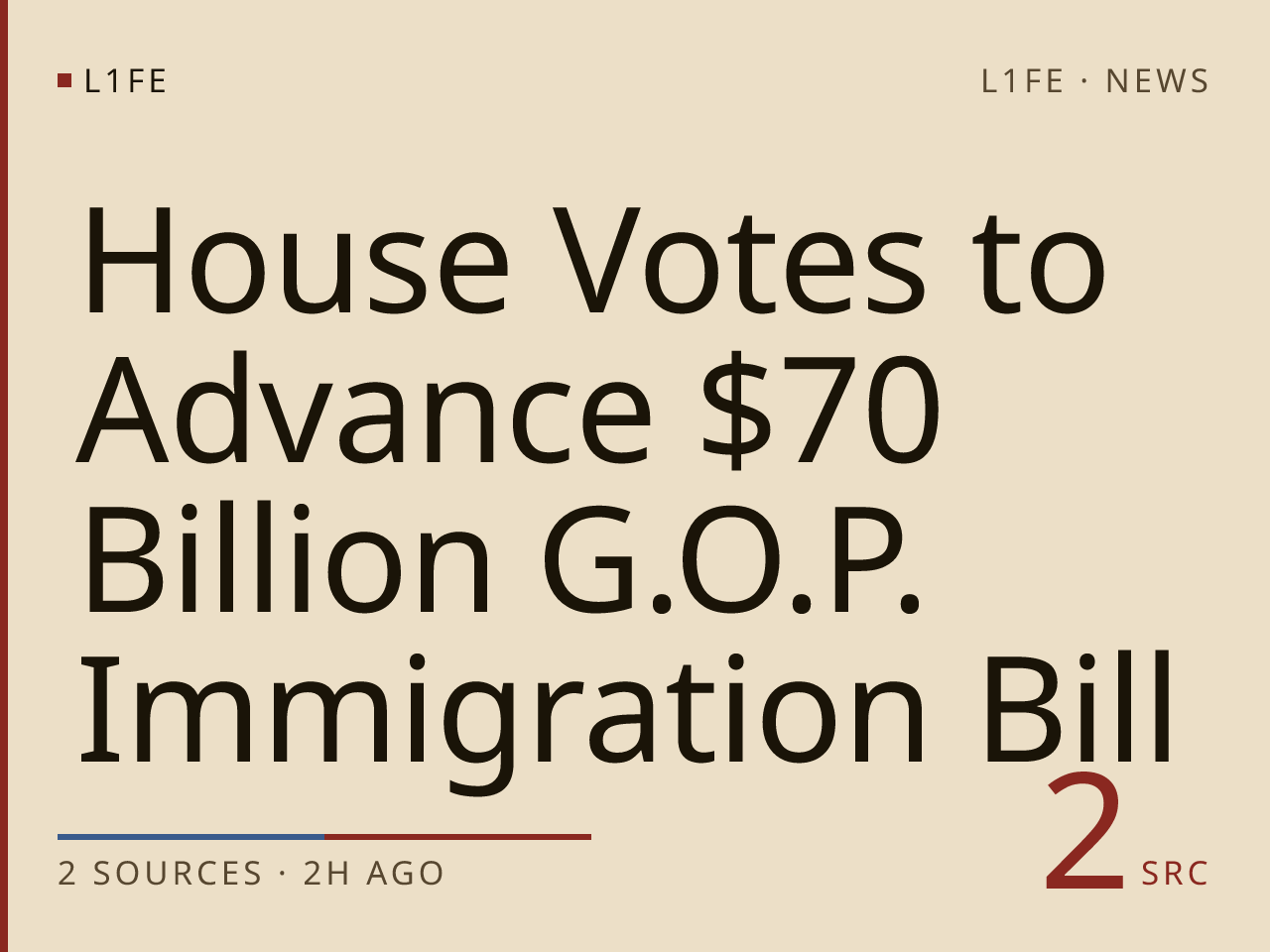 House Votes to Advance $70 Billion G.O.P. Immigration Bill