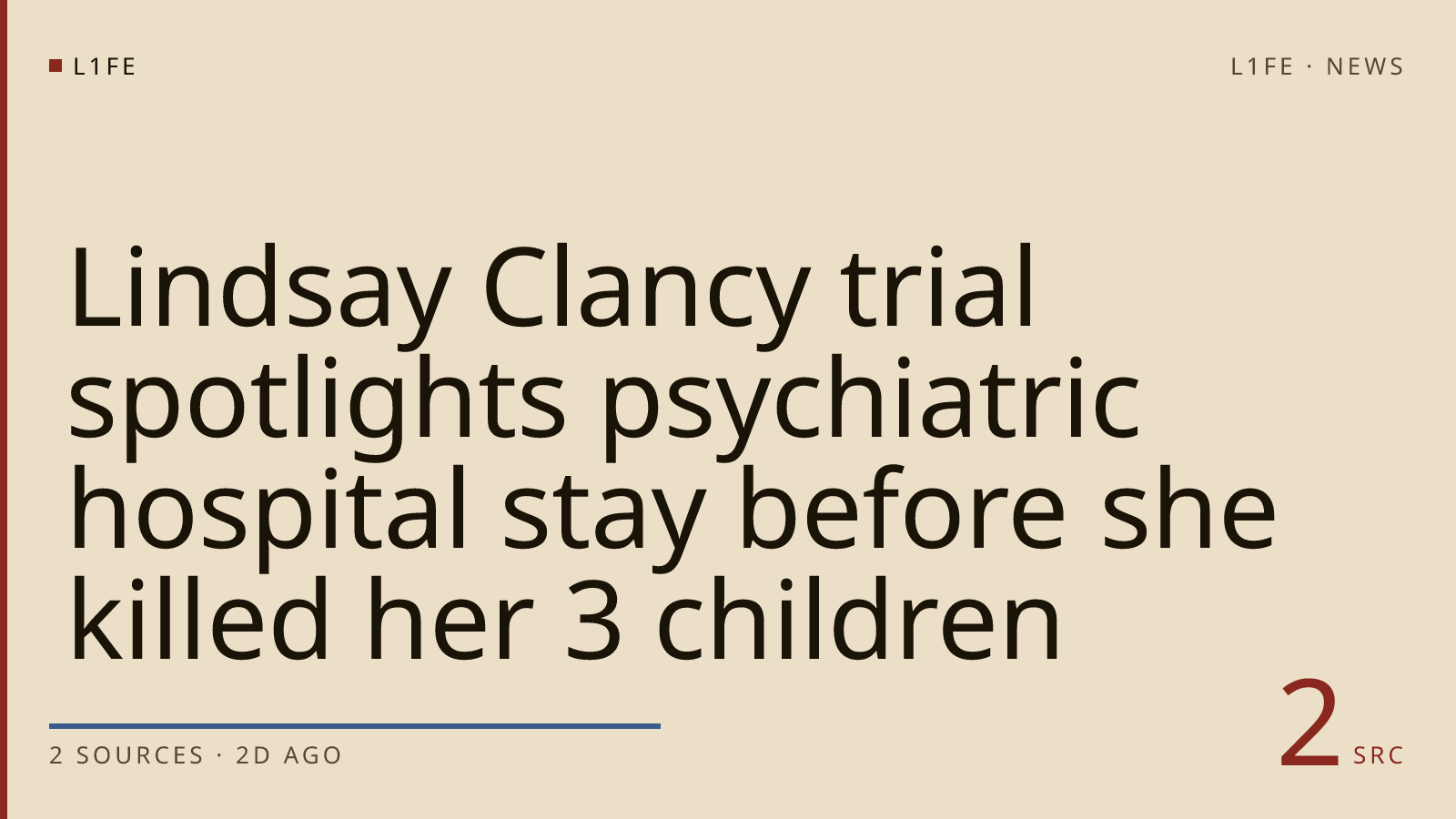 Lindsay Clancy trial spotlights psychiatric hospital stay before she killed her 3 children