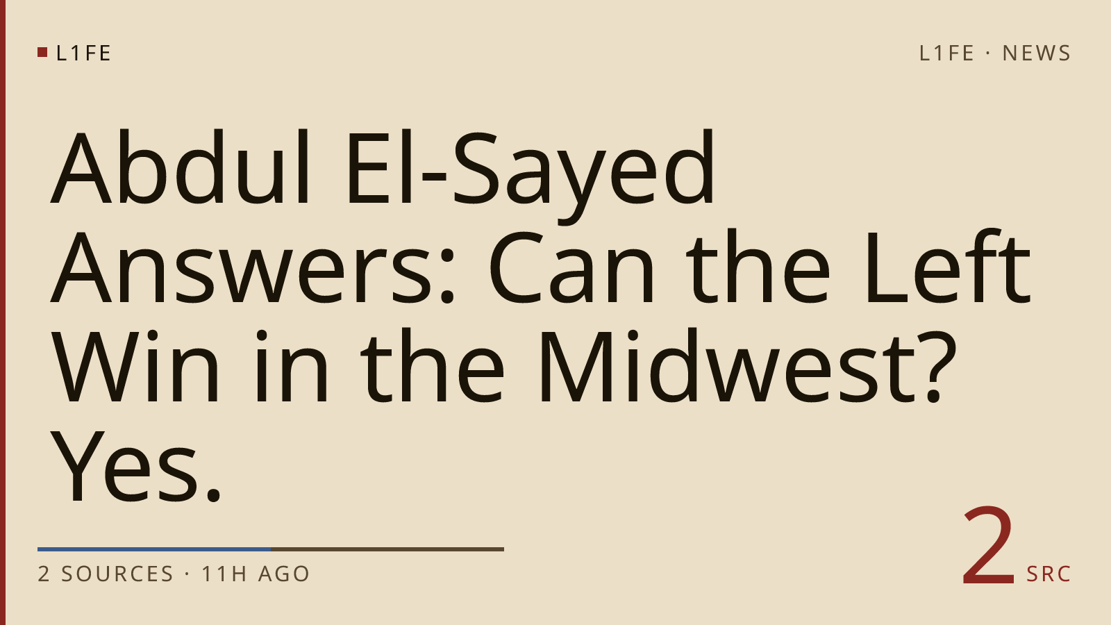 Abdul El-Sayed Answers: Can the Left Win in the Midwest? Yes.