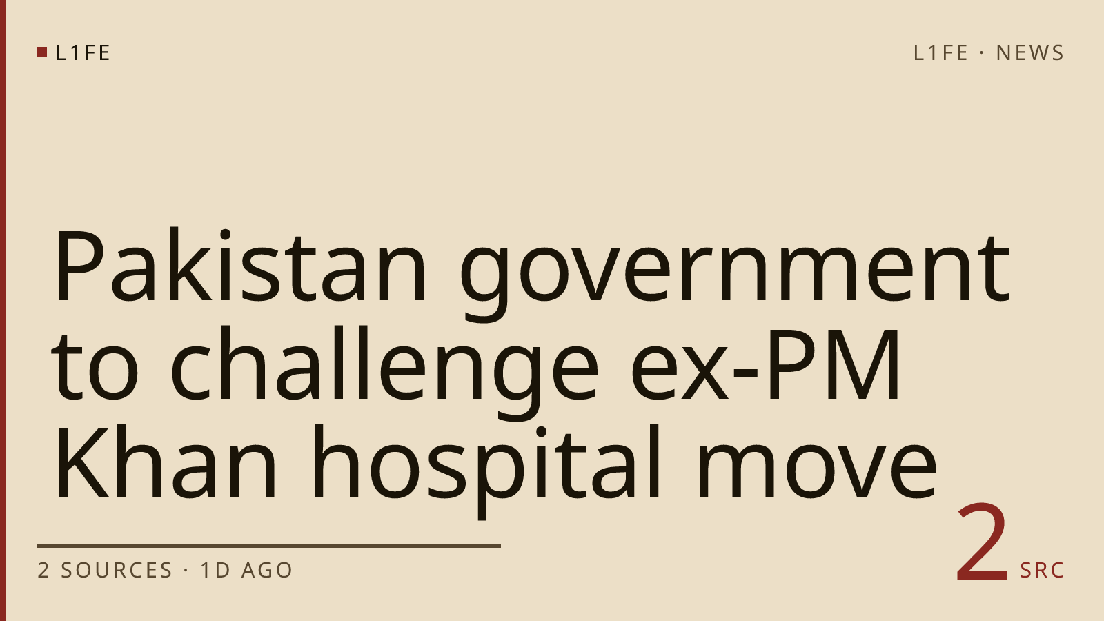 Pakistan government to challenge ex-PM Khan hospital move
