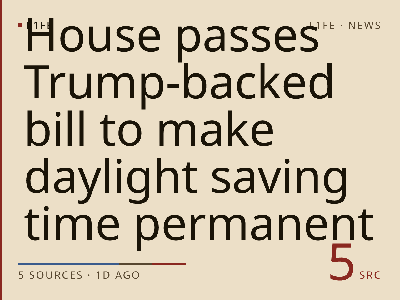 House passes Trump-backed bill to make daylight saving time permanent