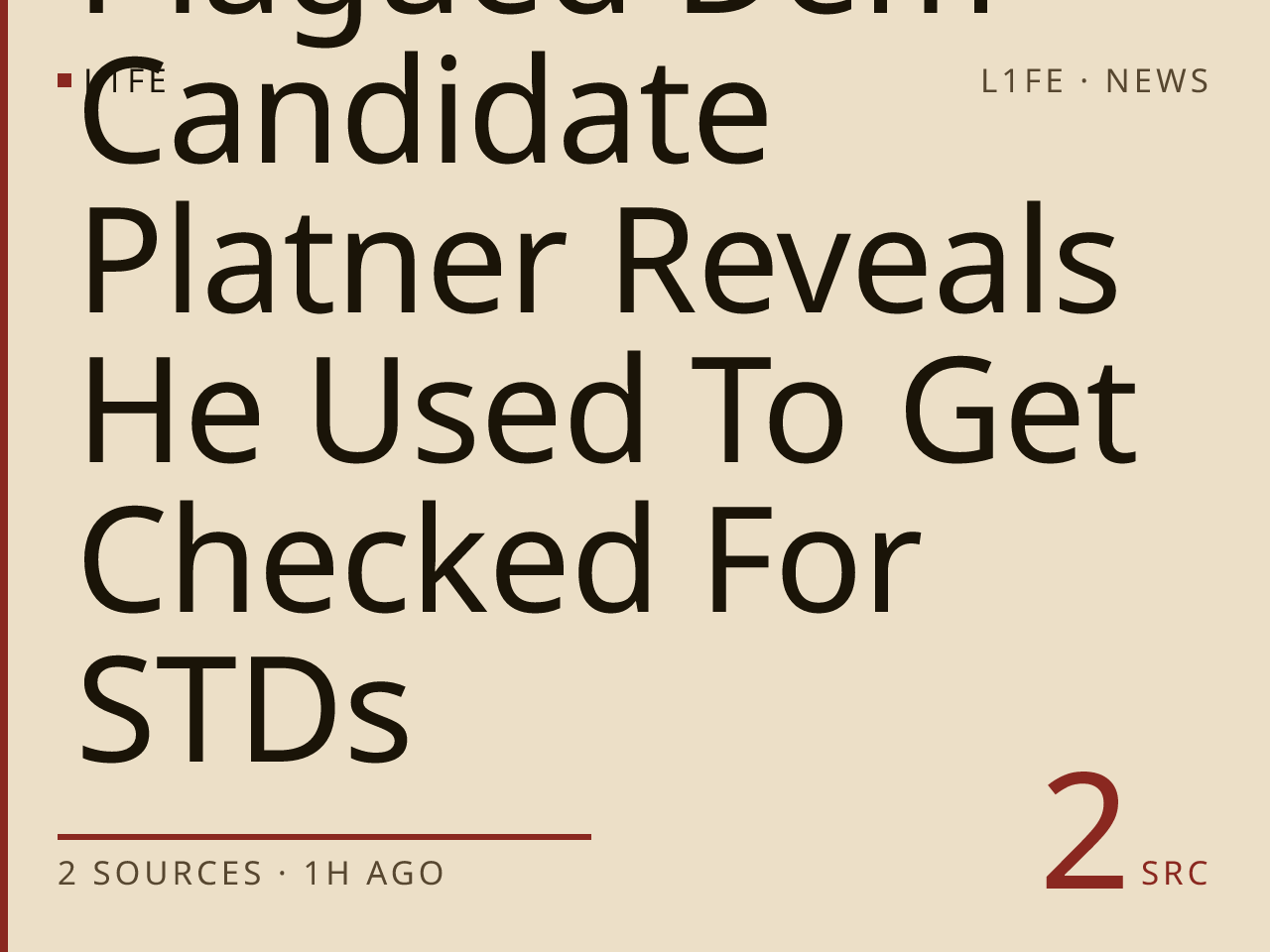 Scandal-Plagued Dem Candidate Platner Reveals He Used To Get Checked For STDs