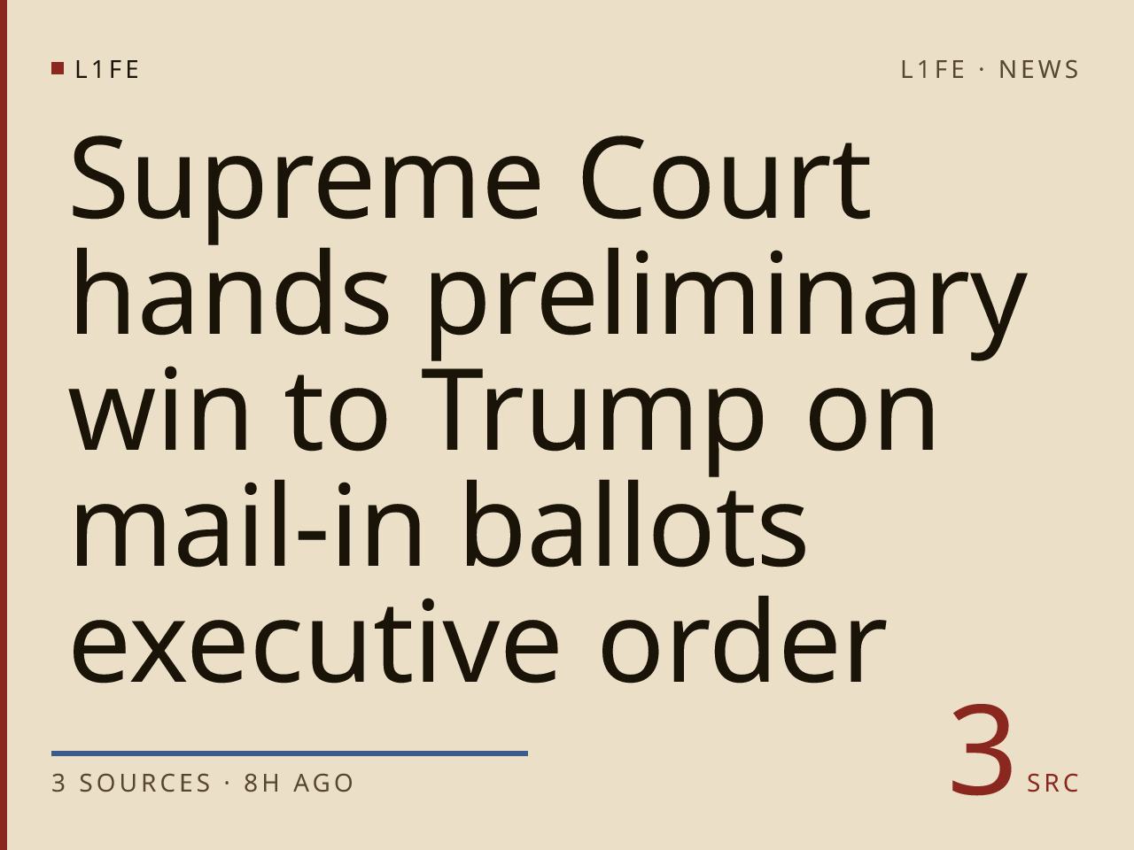Supreme Court hands preliminary win to Trump on mail-in ballots executive order
