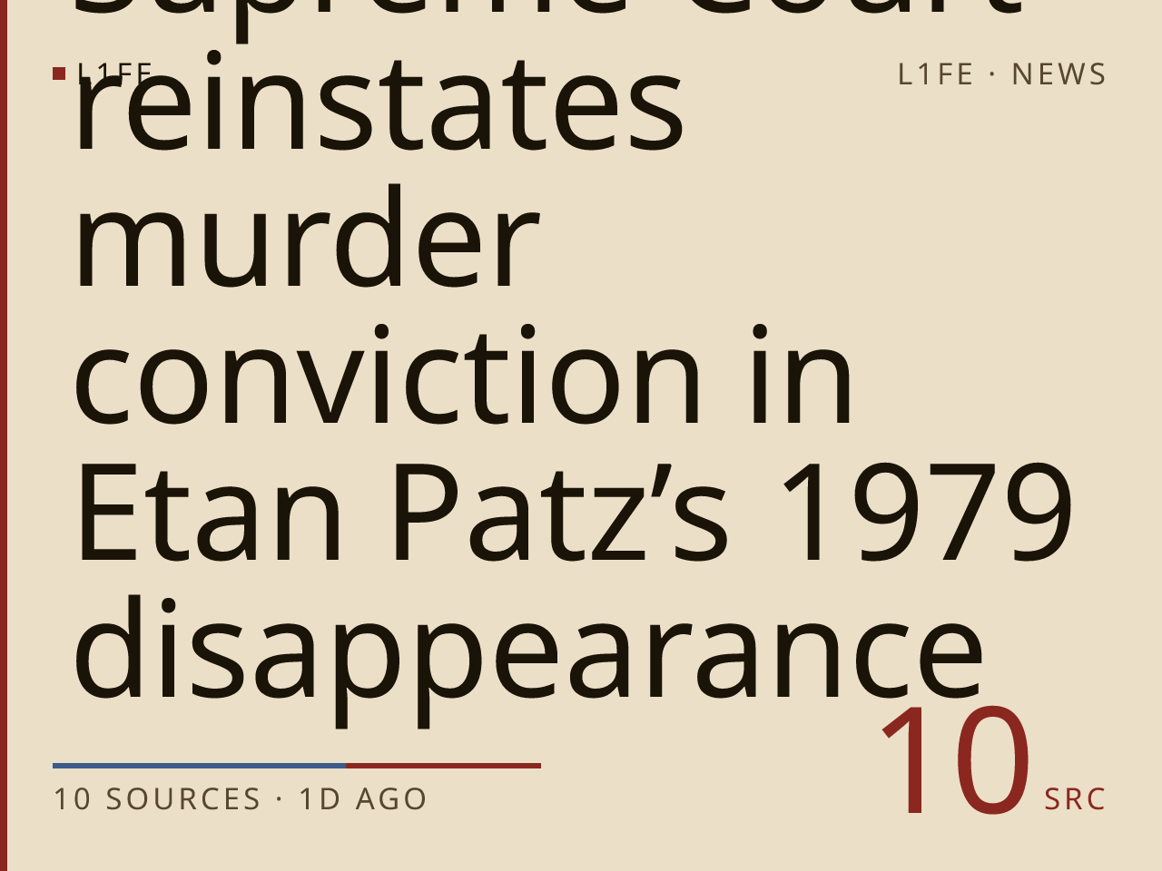 Supreme Court reinstates murder conviction in Etan Patz’s 1979 disappearance
