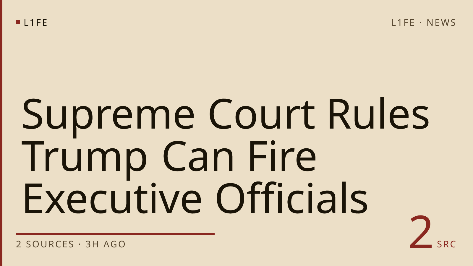 Supreme Court Rules Trump Can Fire Executive Officials