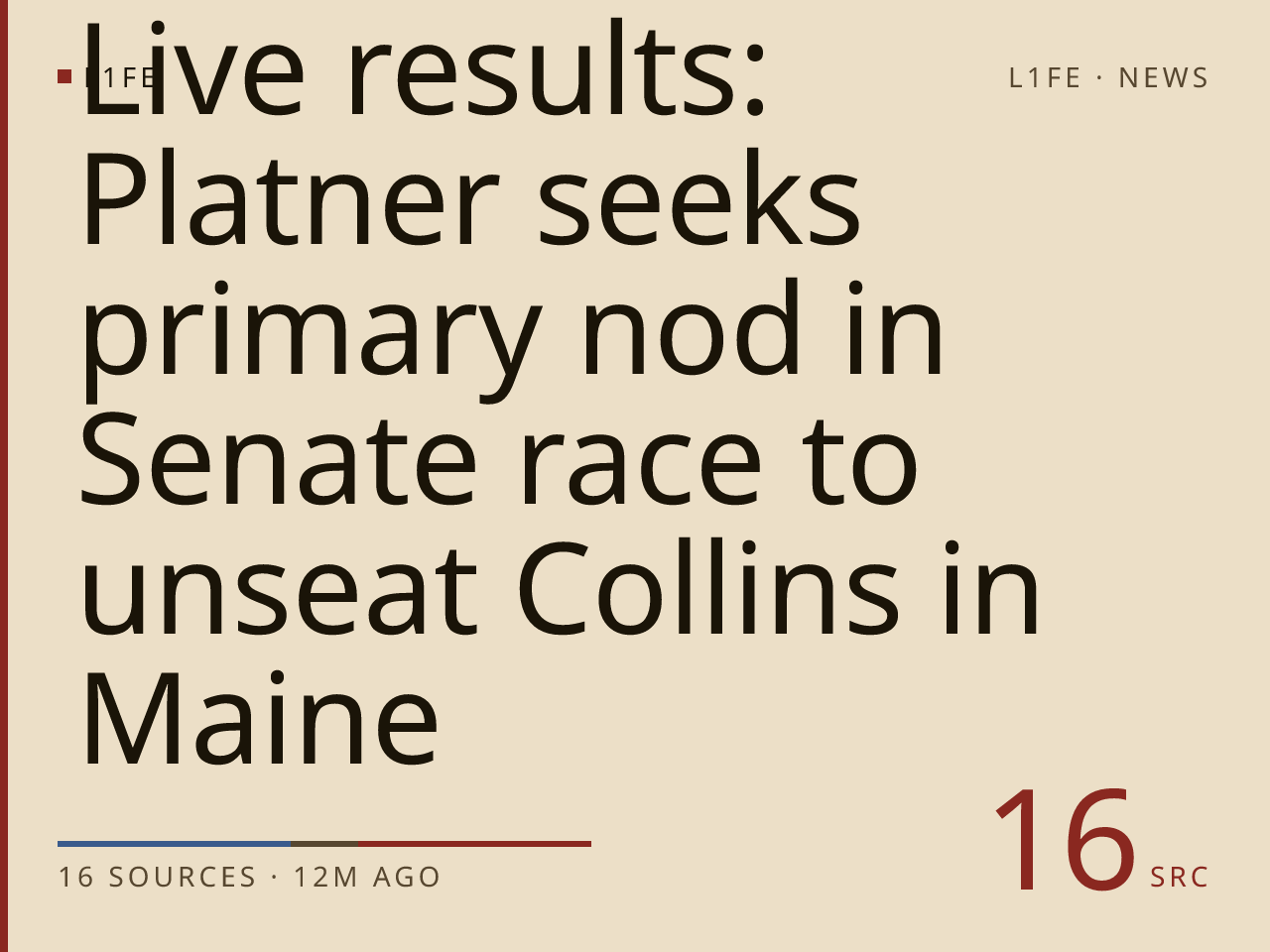 Live results: Platner seeks primary nod in Senate race to unseat Collins in Maine