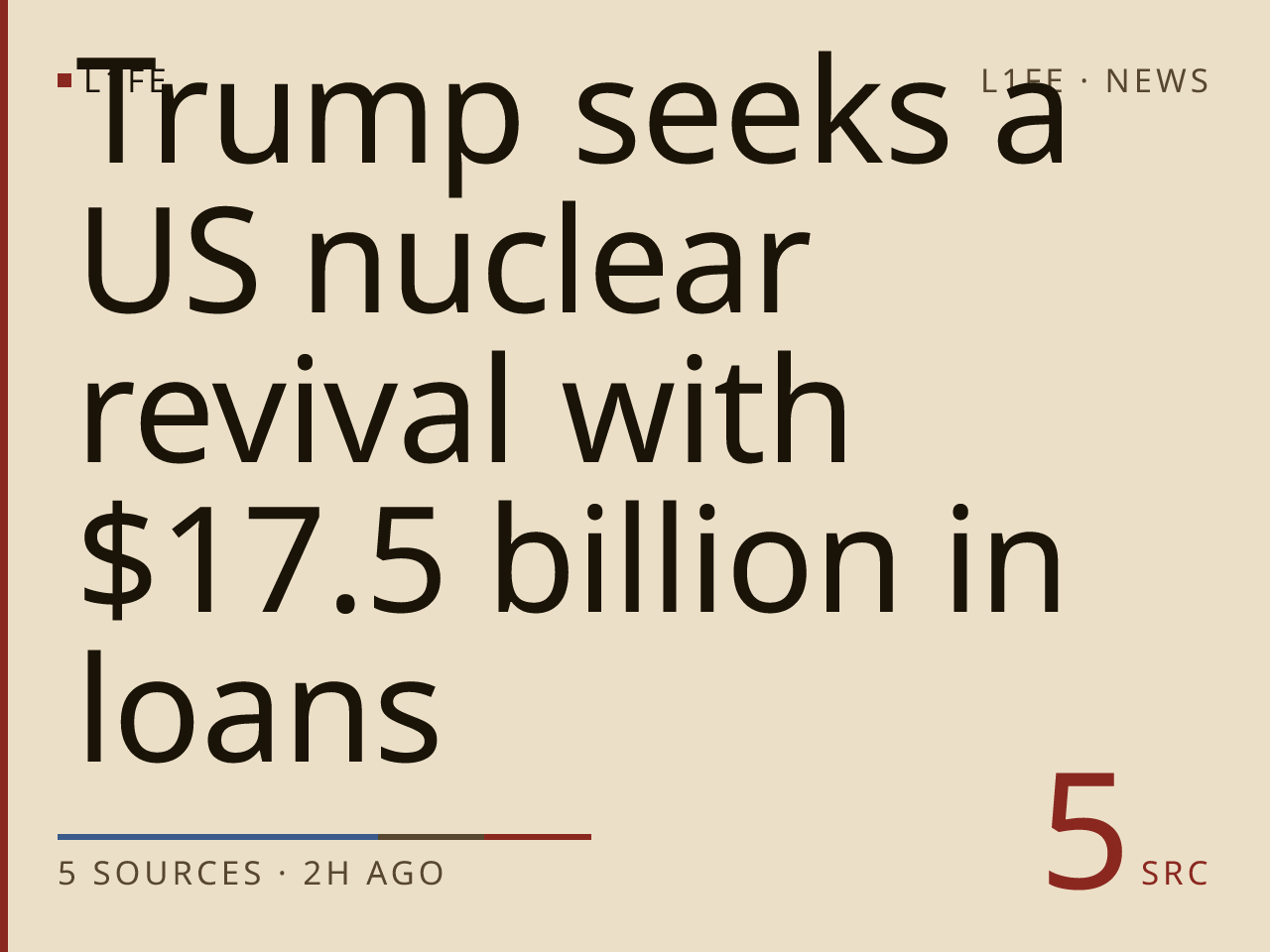 Trump seeks a US nuclear revival with $17.5 billion in loans