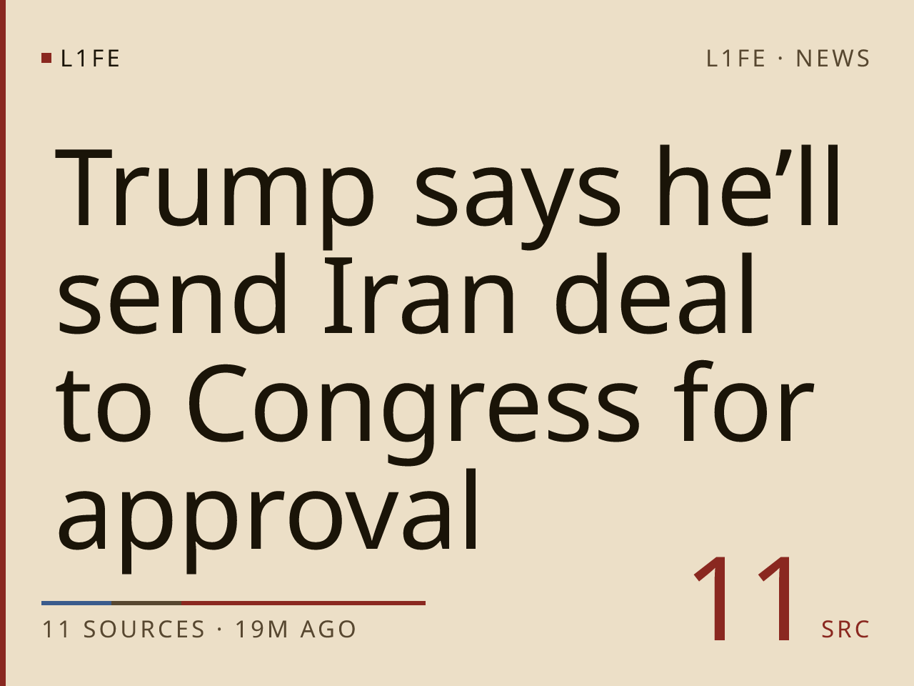 Trump says he’ll send Iran deal to Congress for approval