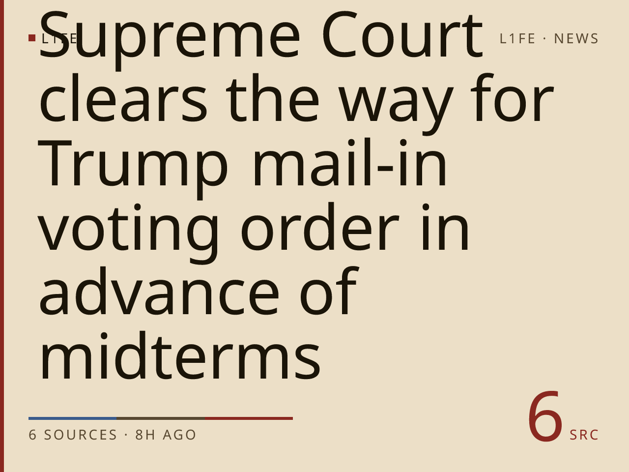 Supreme Court clears the way for Trump mail-in voting order in advance of midterms