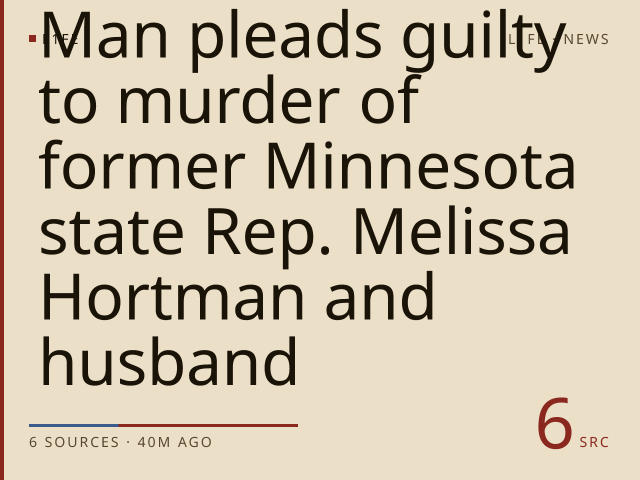 Man pleads guilty to murder of former Minnesota state Rep. Melissa Hortman and husband