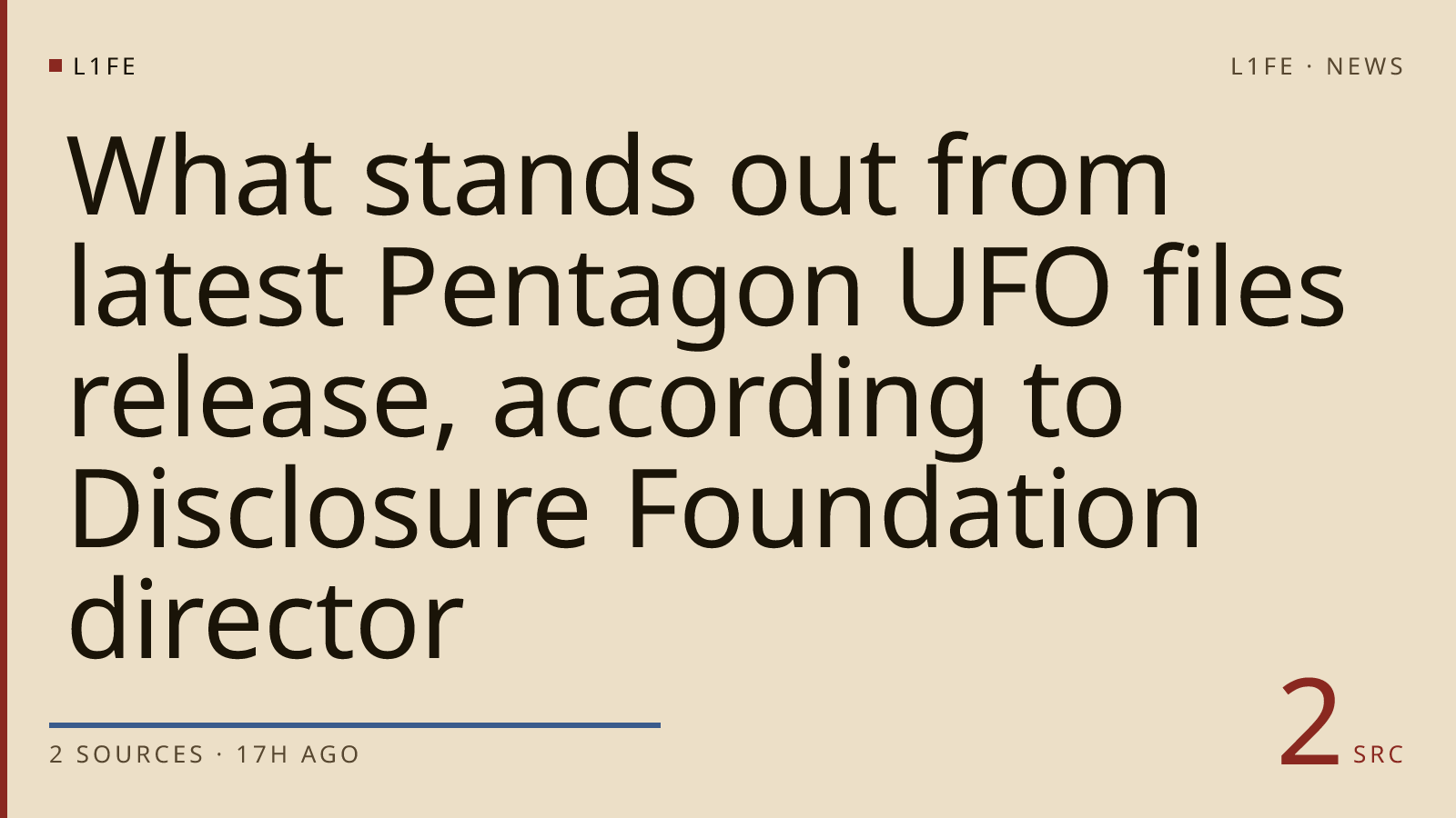What stands out from latest Pentagon UFO files release, according to Disclosure Foundation director