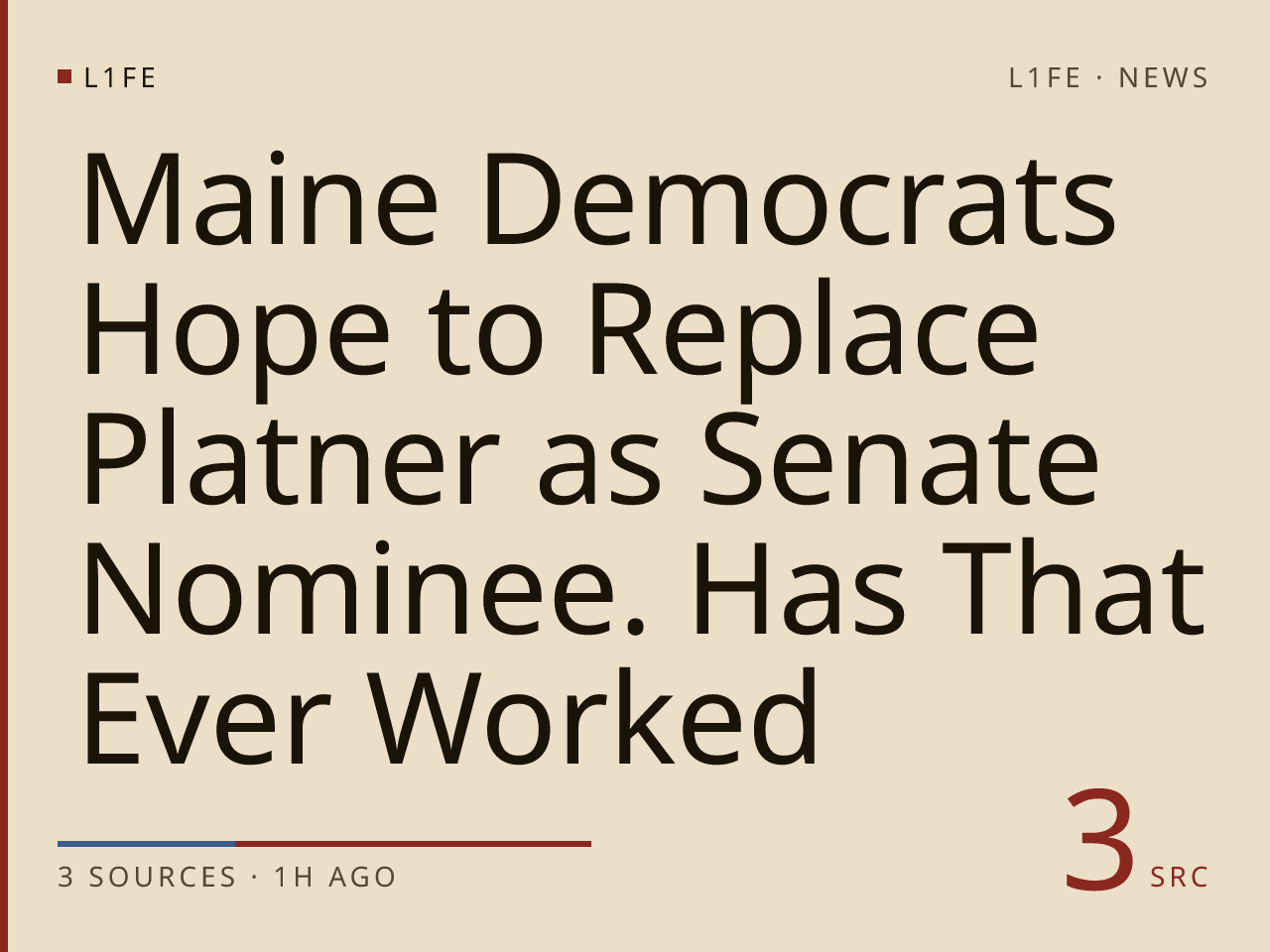 Maine Democrats Hope to Replace Platner as Senate Nominee. Has That Ever Worked